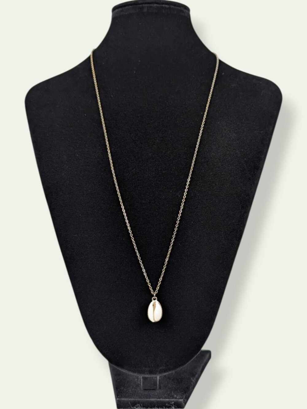 (2/$20) Long Dainty Shell Pendant Necklace